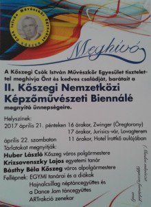 II. Kőszegi Nemzetközi Képzőművészeti Biennálé  plakát