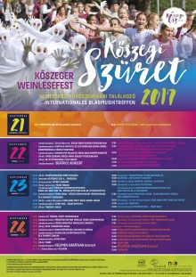 Kőszegi Szüret 2017 - Nemzetközi Fúvószenekari Találkozó  plakát