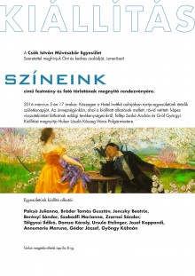 Színeink - Csók István Művészkör Egyesület születésnapi tárlata  plakát