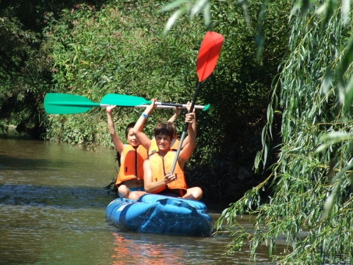 Canoeing on the river Gyöngyös