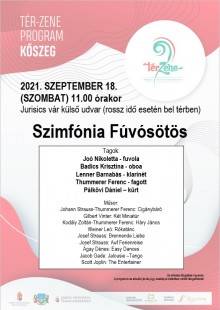 Tér-Zene koncert - Szimfónia Fúvósötös  plakát