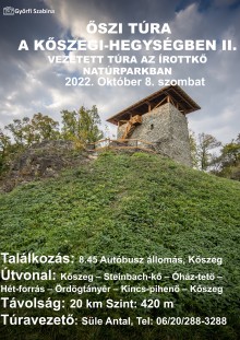 Őszi túra a Kőszegi-hegységben II.  plakát