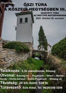 Őszi túra a Kőszegi-hegységben III.  plakát