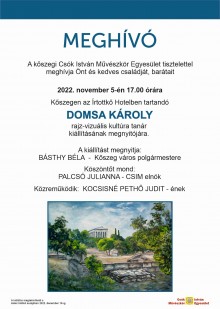 Domsa Károly kiállítása  plakát