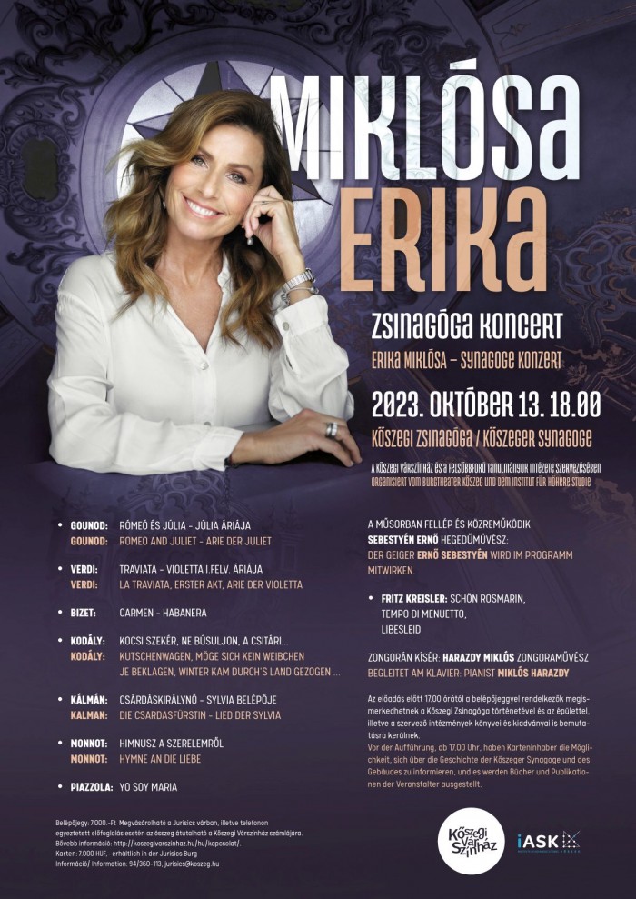 Miklósa Erika operaénekesnő koncertje