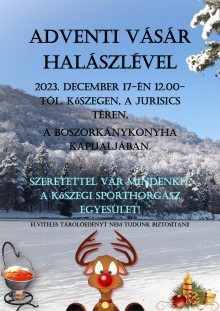 Adventi vásár halászlével  plakát