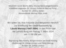Morvay László kiállításának megnyitója