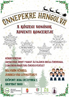 Ünnepekre hangolva – adventi koncert  plakát