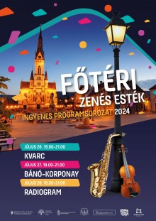 Főtéri Zenés Esték - Radiogram  plakát
