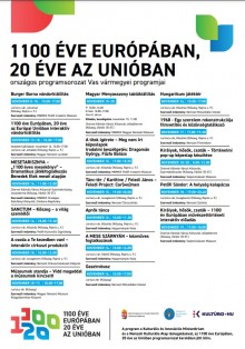 1100 év európában 20 év az unióban  plakát