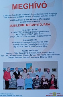 Csók István Művészkör jubileimu megnyitója  plakát