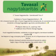 Tavaszi nagytakarítás - szemétszedő túra  plakát